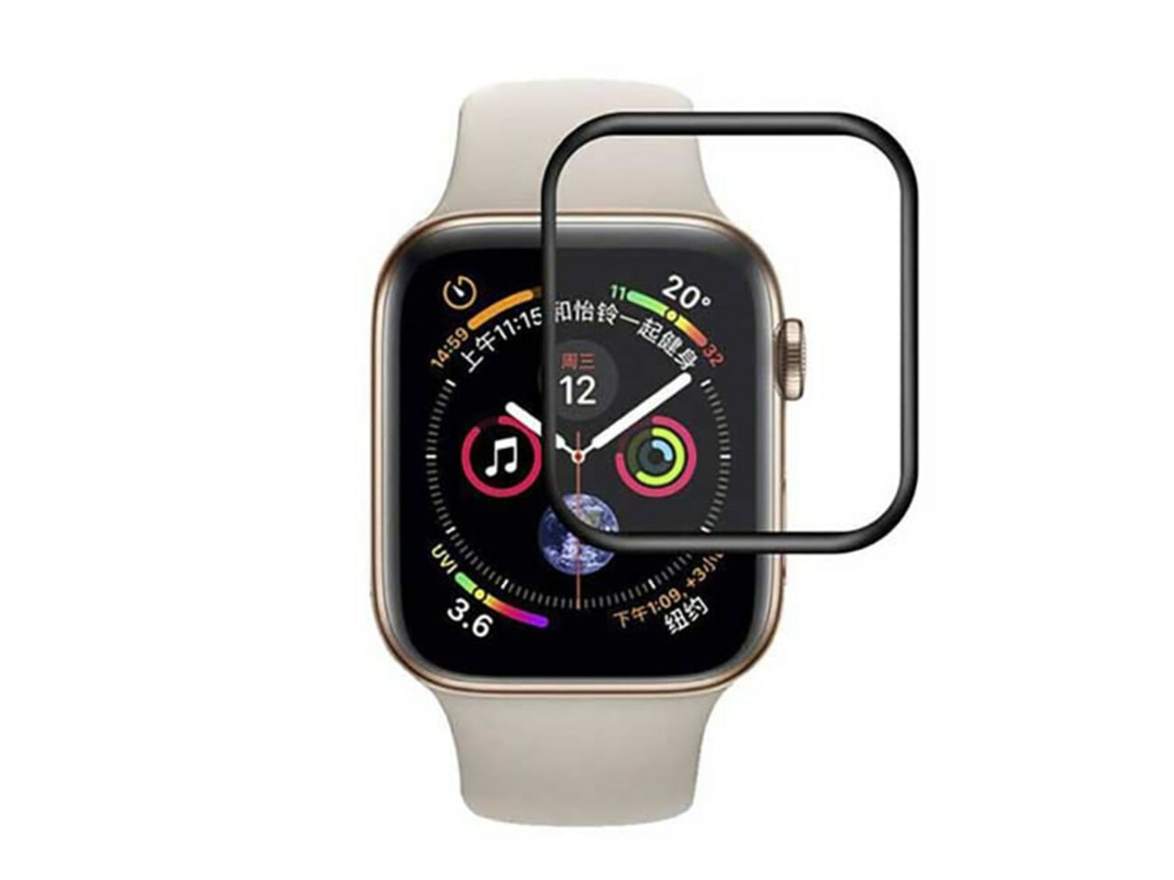 محافظ صفحه نمایش سرامیکی اپل واچ سری7 سایز 41 میلی متر Apple Watch 7 Series 41mm Ceramic Screen Protector
