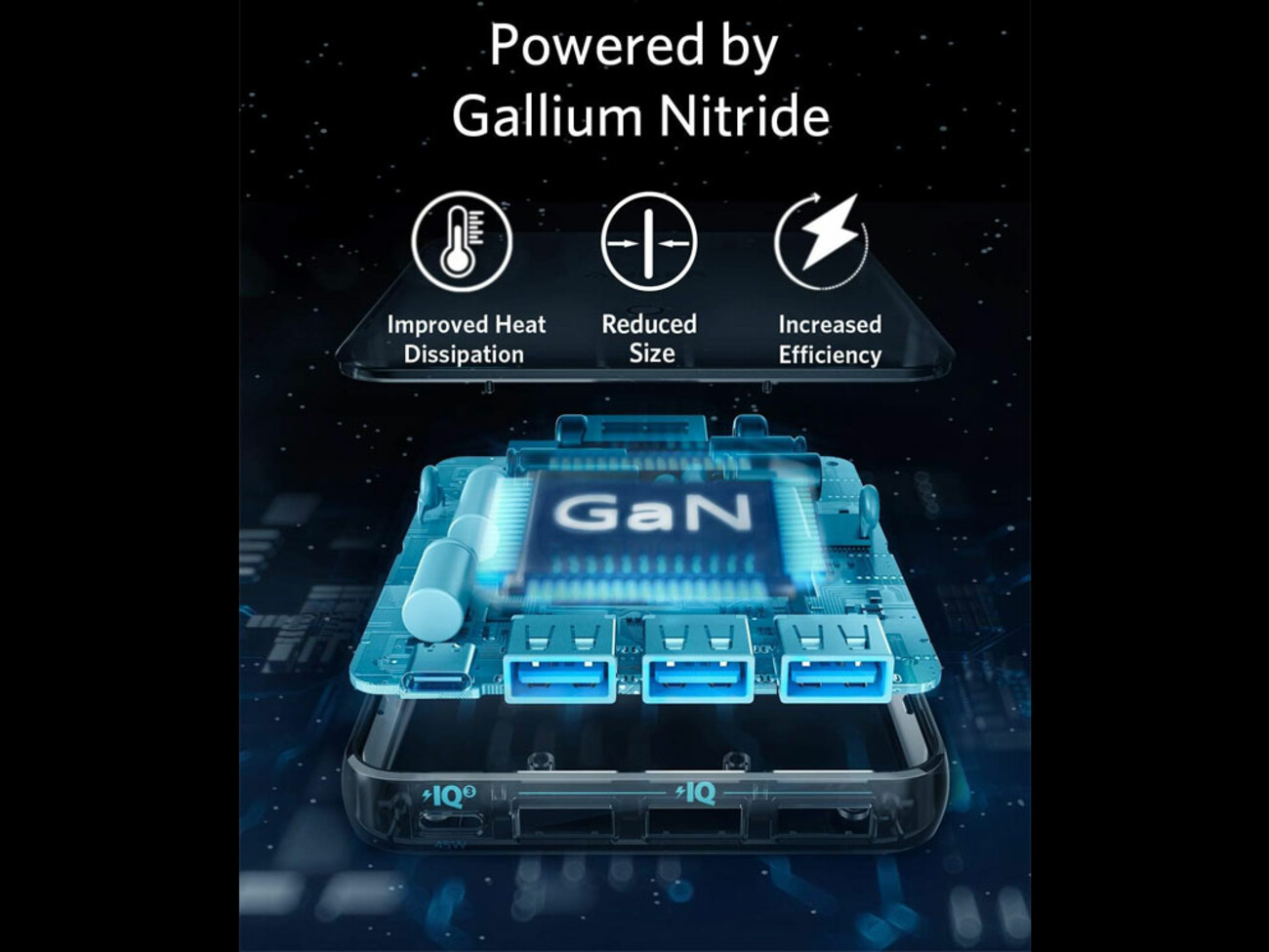 پاورهاب یو اس بی و تایپ سی 4 پورت 65 وات انکر Anker PowerPort Atom III Slim A2045