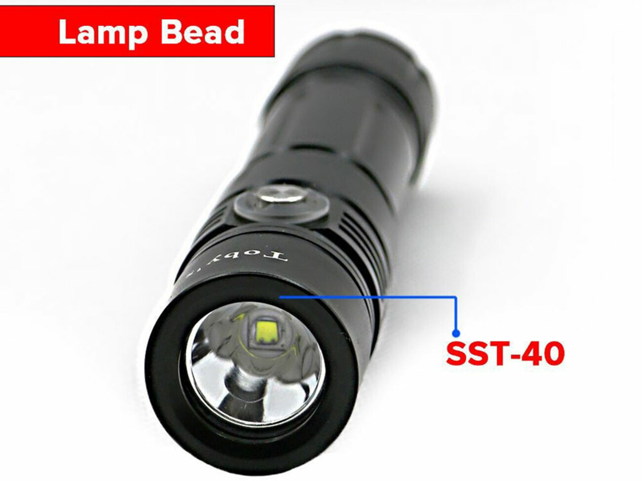 چراغ قوه غواصی توبیز Toby's Super Bright Scuba Driving Torch 1600lm 100m