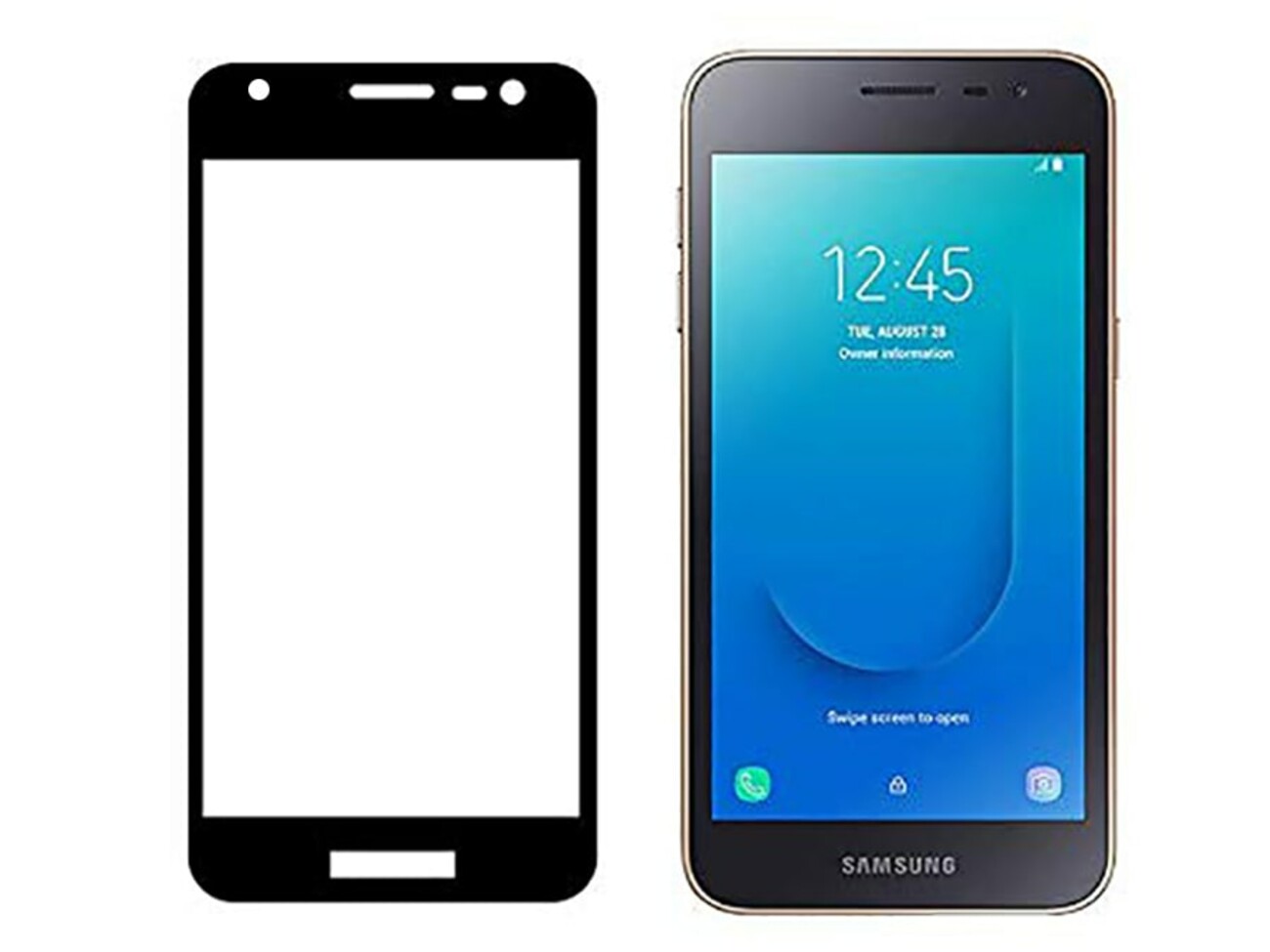 گلس تمام چسب و تمام صفحه J2 Core/A2 Core