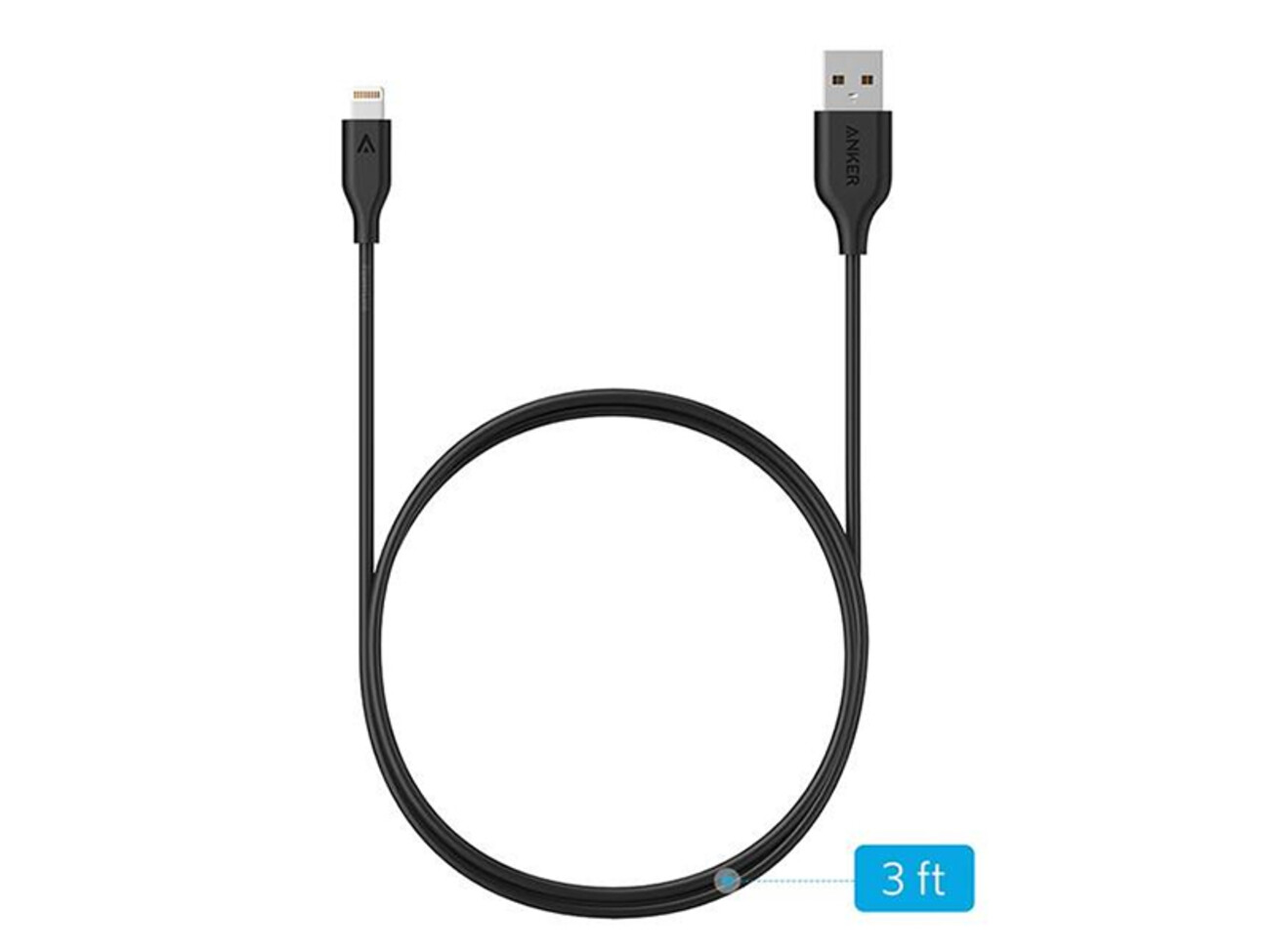 قیمت کابل شارژ و انتقال داده یو اس بی به لایتنینگ انکر Anker A8111 PowerLine USB To Lightning Cable 0.9m