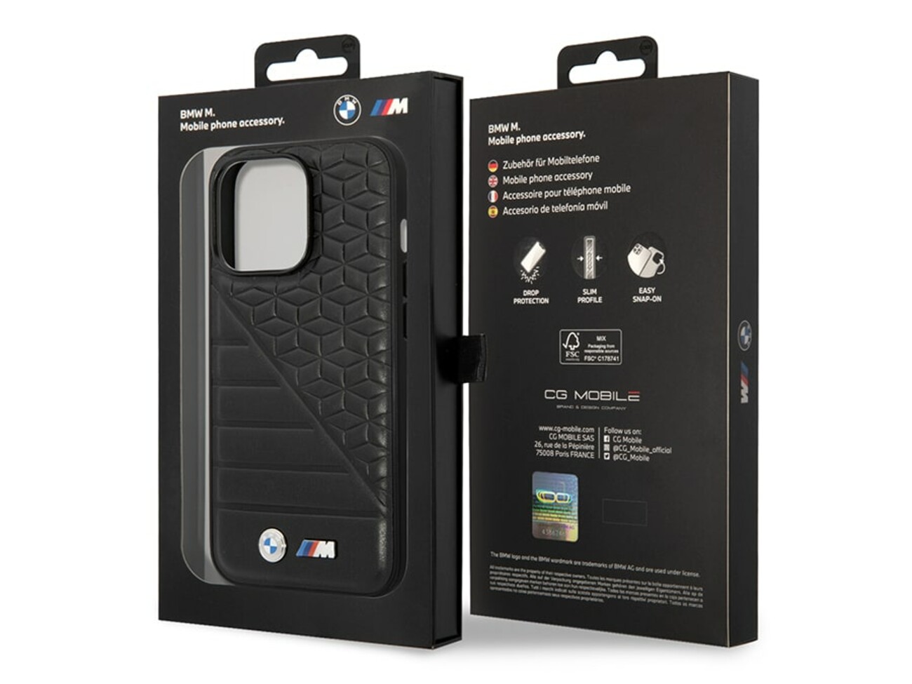 قاب چرمی آیفون 14 پرو طرح بی ام و ام3 CG Mobile iphone 14 Pro BMW M3 Leather Case