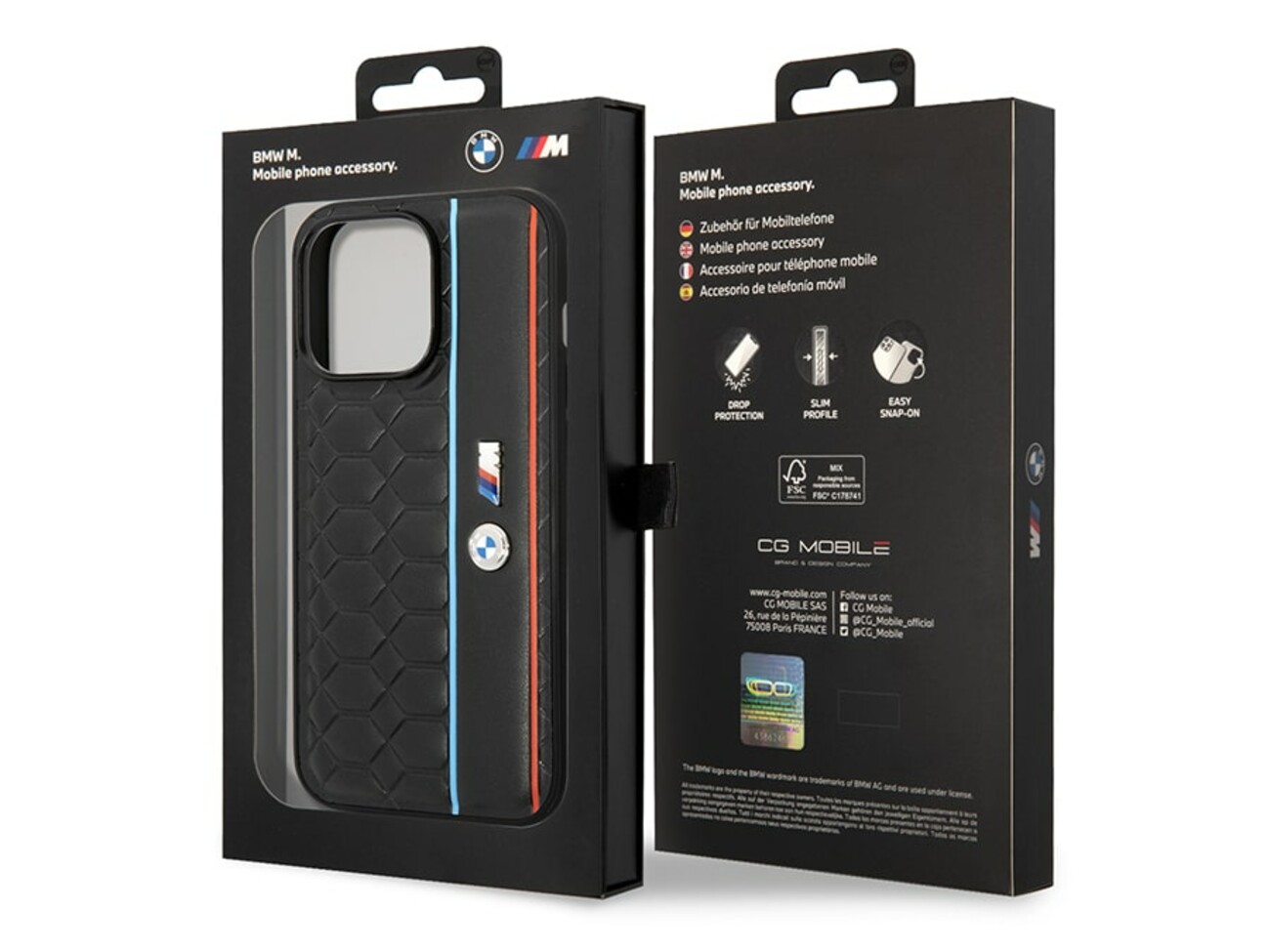 قاب چرمی آیفون 14 پرو طرح بی ام و ام3 CG Mobile iphone 14 Pro BMW M3 Leather Case