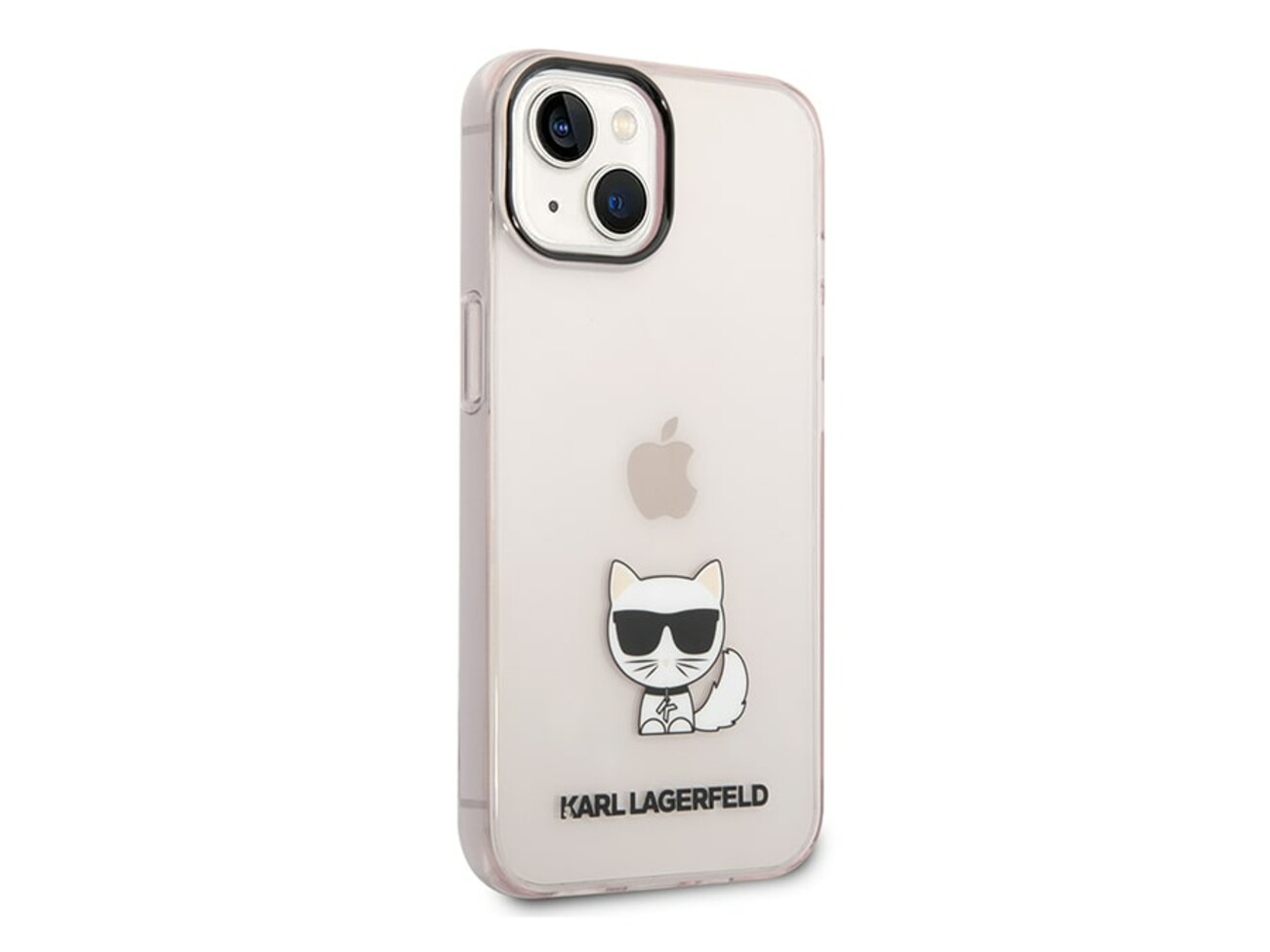 قاب محافظ شیشه ای آیفون 14 پلاس طرح گربه کارل CG Mobile iphone 14 Plus Karl Cat Case