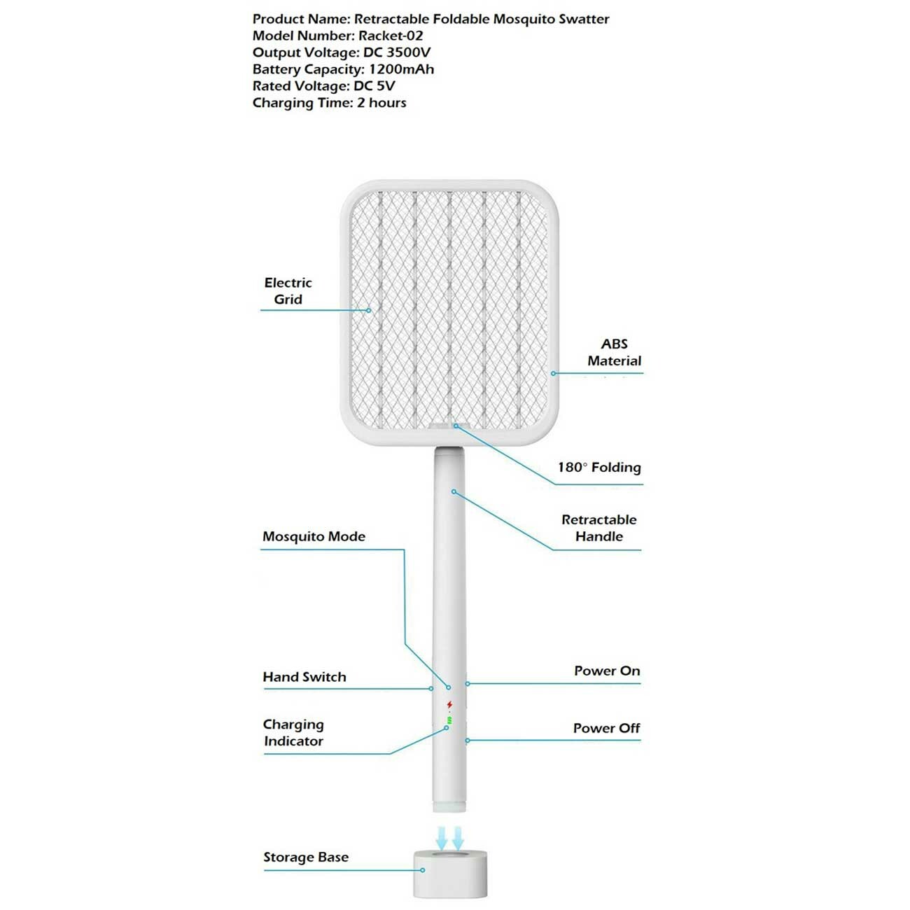 حشرهکش شارژی تاشو کوالیتل
