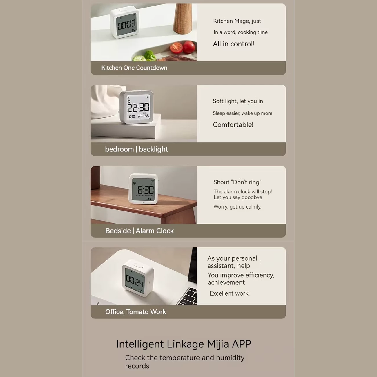 ساعت زنگ دار صوتی هوشمند شیائومی