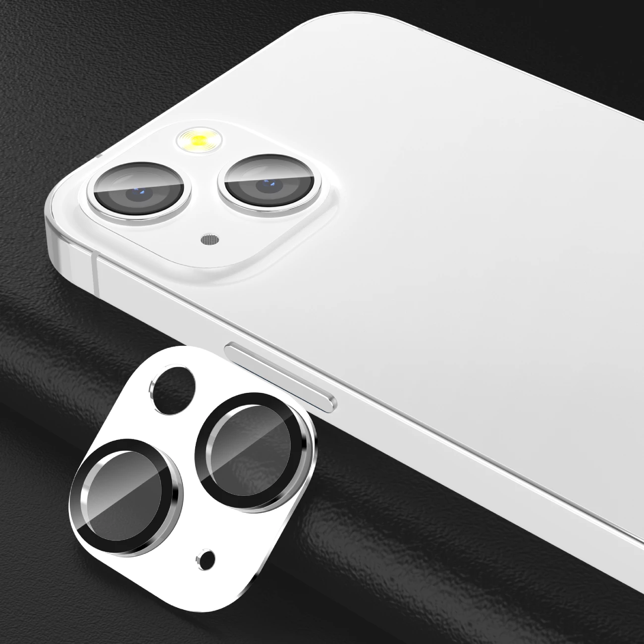 گلس فریم آلومینیومی لنز دوربین گوشی آیفون 13 و آیفون 13 مینی آها استایل