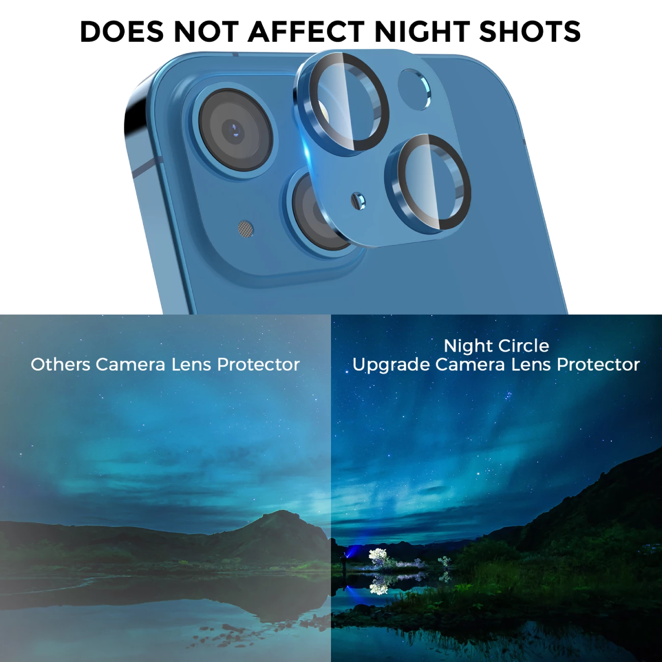 گلس فریم آلومینیومی لنز دوربین گوشی آیفون 13 و آیفون 13 مینی آها استایل