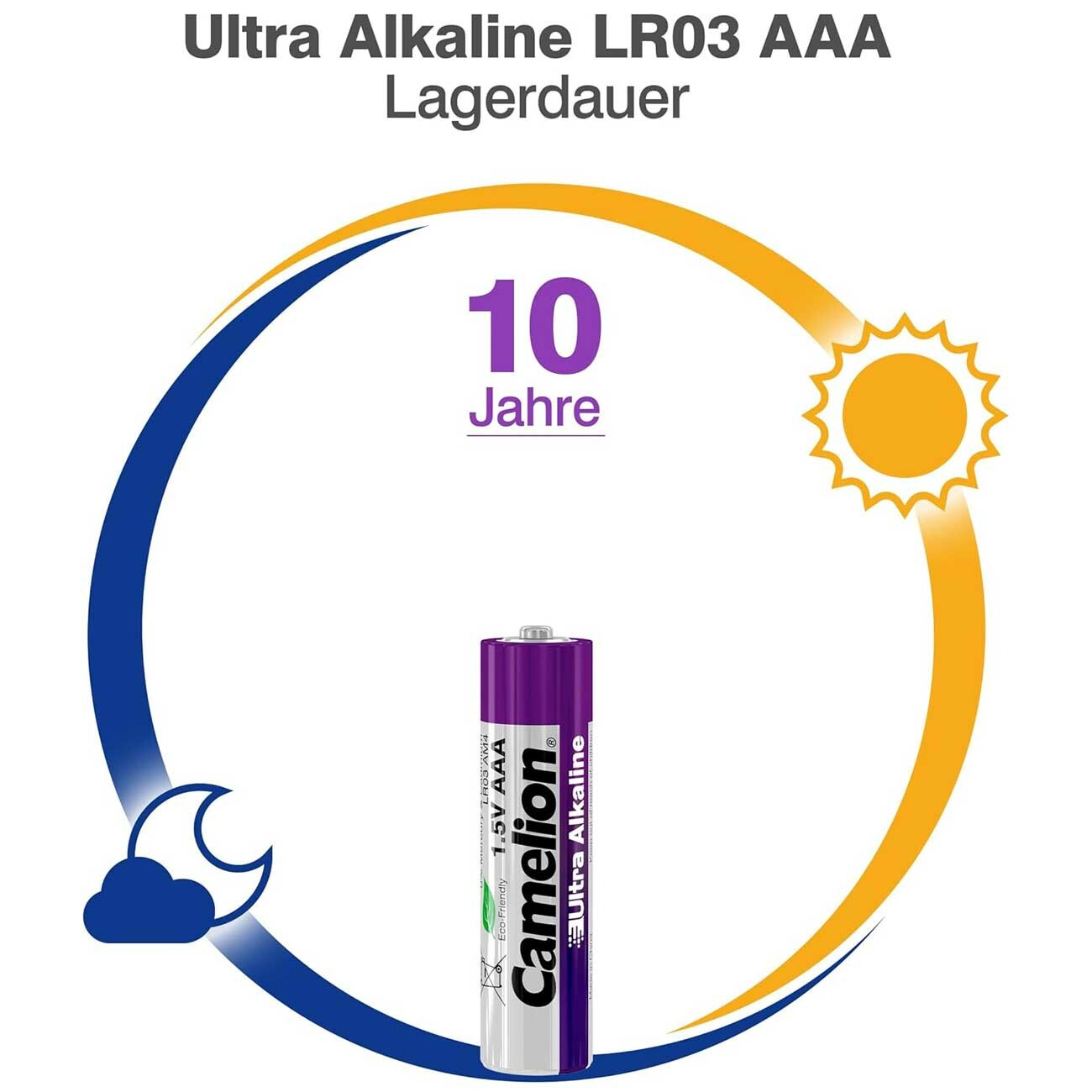 باتری نیم قلمی کملیون Ultra Alkaline ( 2 عددی)