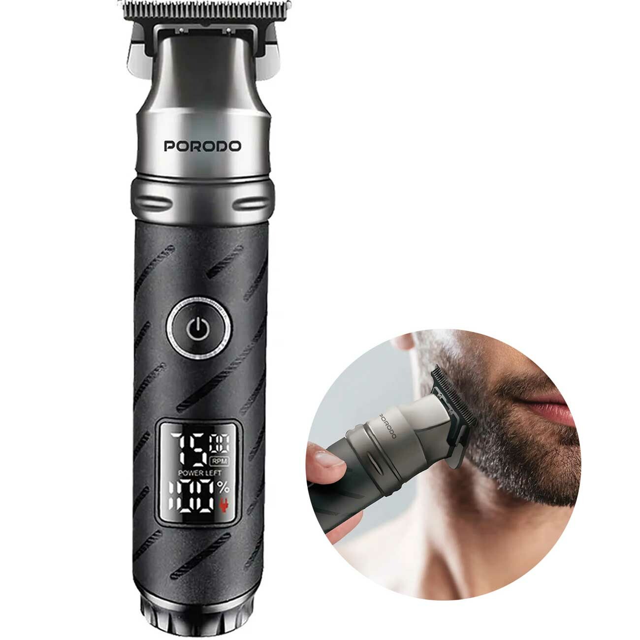 ریش تراش و ماشین اصلاح موی سر و بدن حرفهای شارژی پورودو Porodo PDLFST185BK