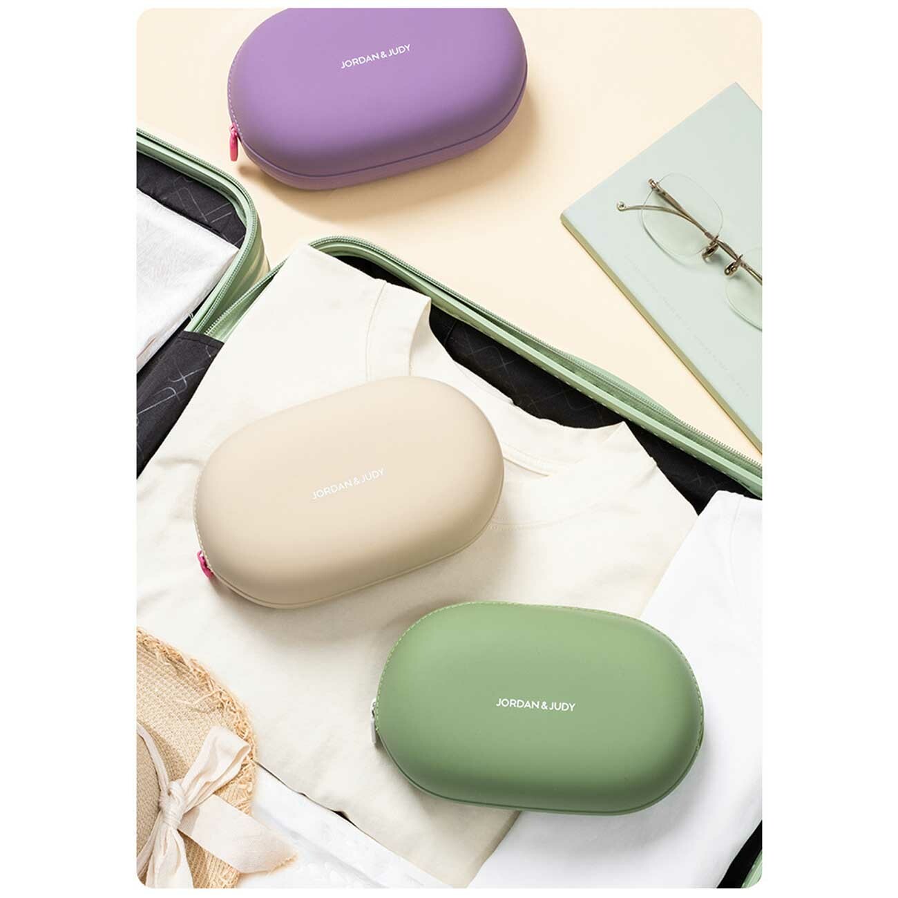 خرید کیف لوازم آرایش مسافرتی ضد آب سیلیکونی جردن و جودی