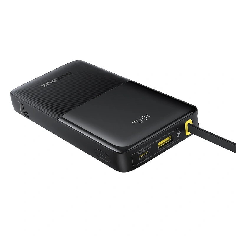 پاوربانک 20وات 10000 با کابل بیسوس Baseus Power Bank Bipow 2 With Cable PPBD2-1W20