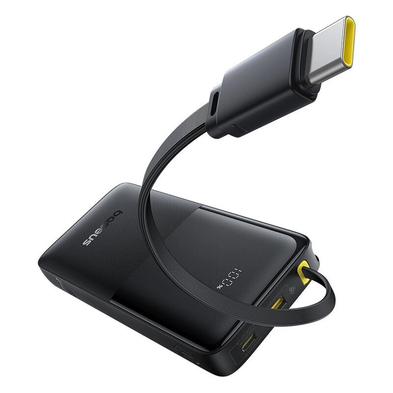 پاوربانک 20وات 10000 با کابل بیسوس Baseus Power Bank Bipow 2 With Cable PPBD2-1W20