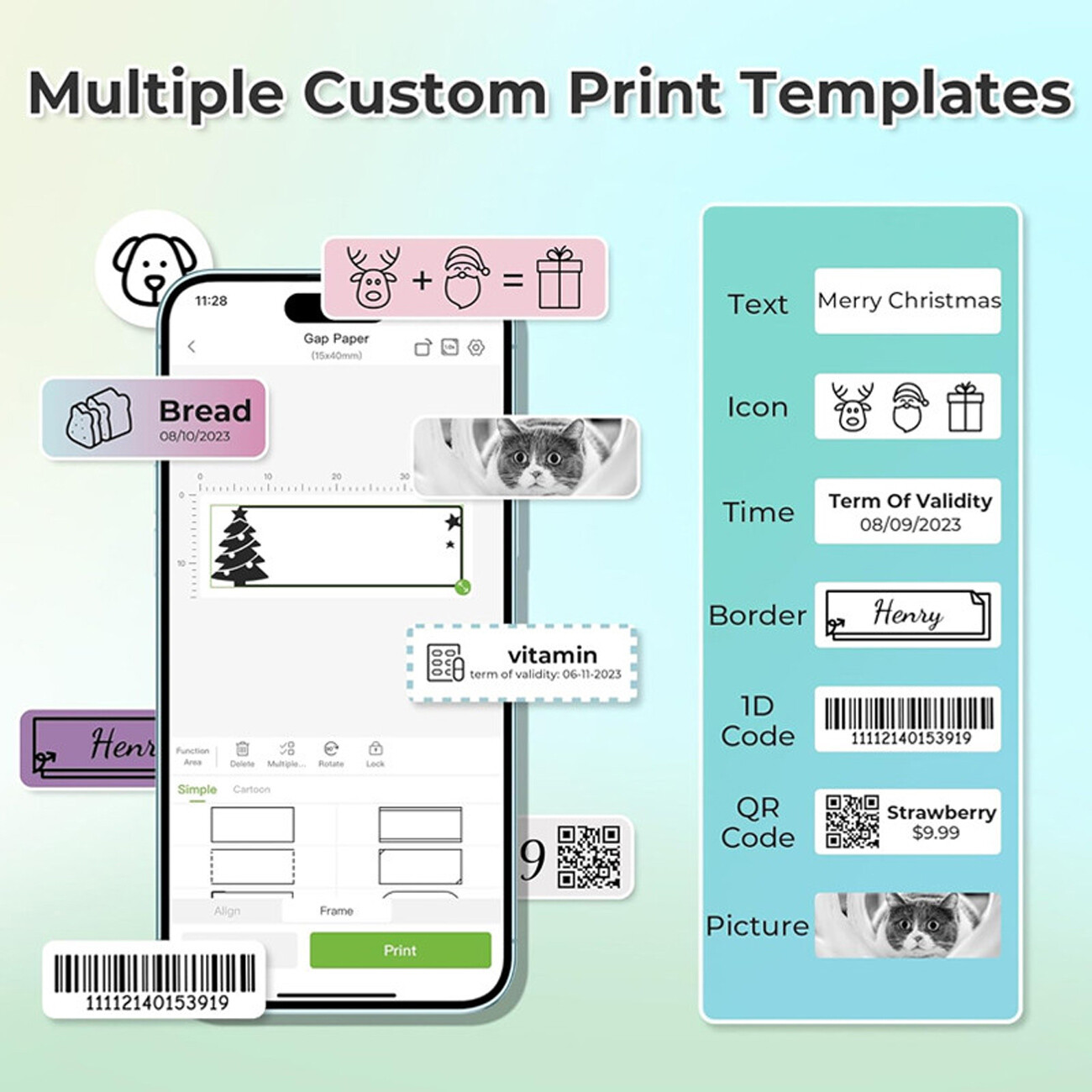 خرید برچسب پرینتر لیبل زن حرارتی گرین لاین
