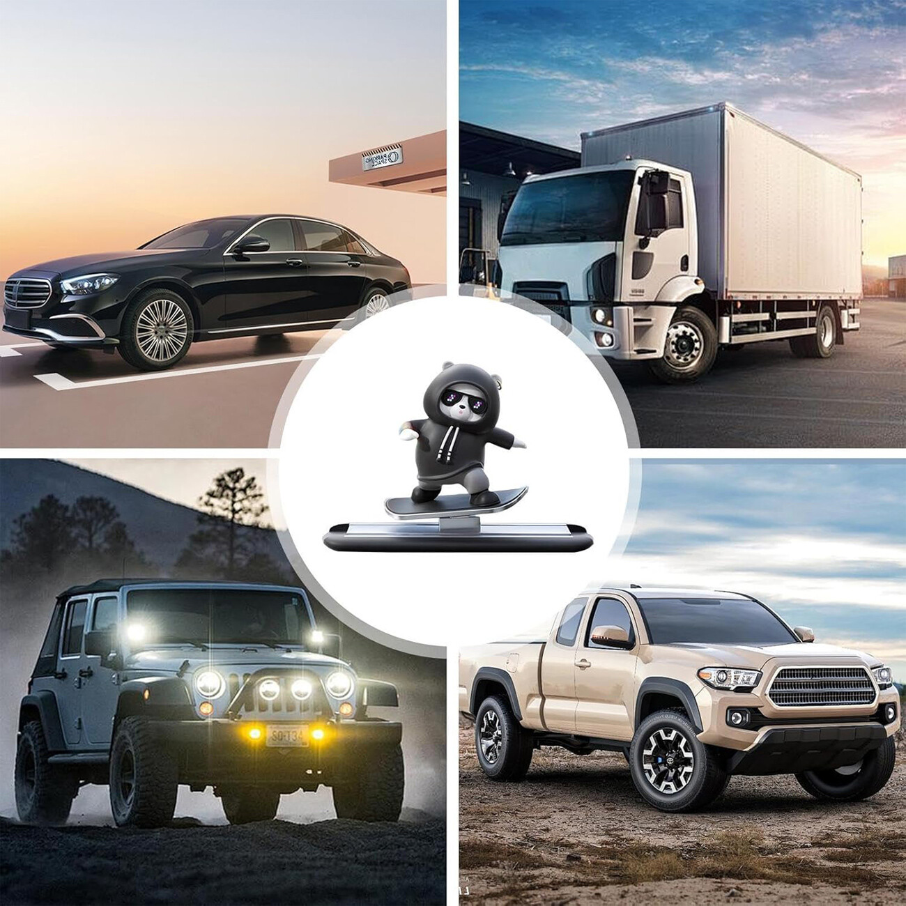 فروش دکوری خودرو خرس اسکیت باز