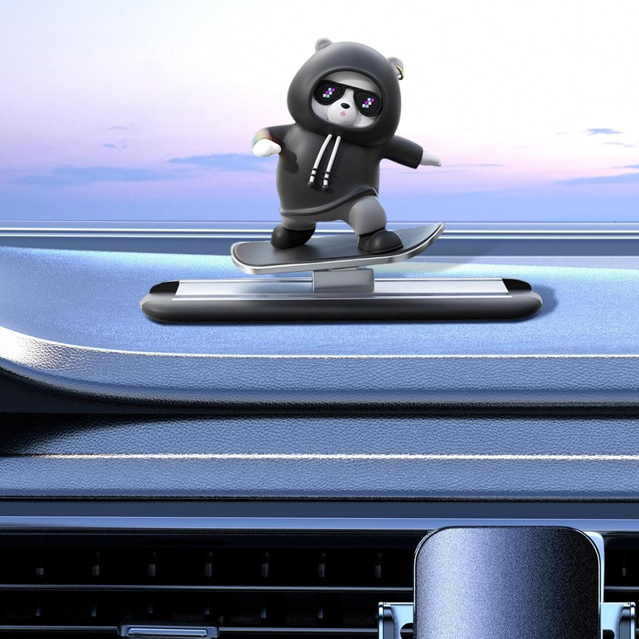 قیمت مجسمه خرس متحرک اسکیت سوار