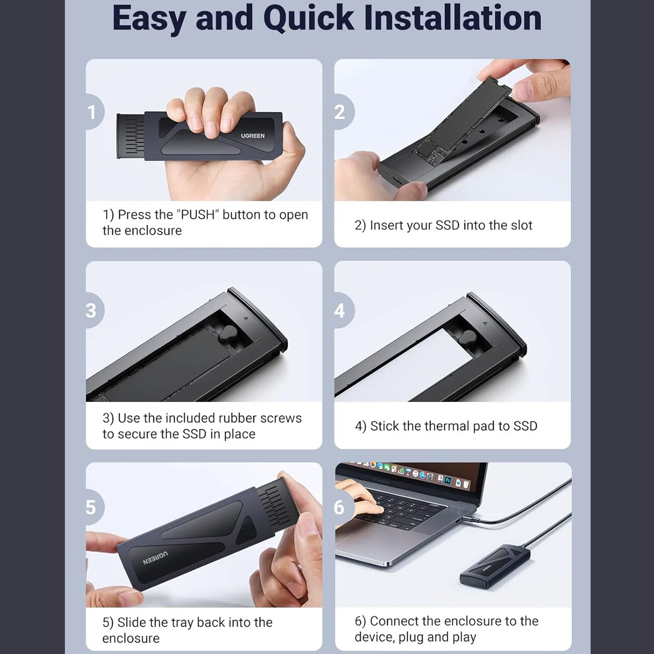 خرید داک  هارد اس اس دی  تایپ‌سی یوگرین