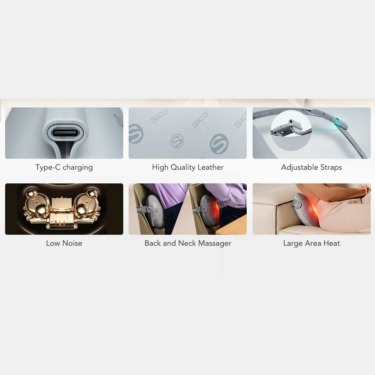 ماساژور حرارتی کمر و گردن اس‌کا‌جی