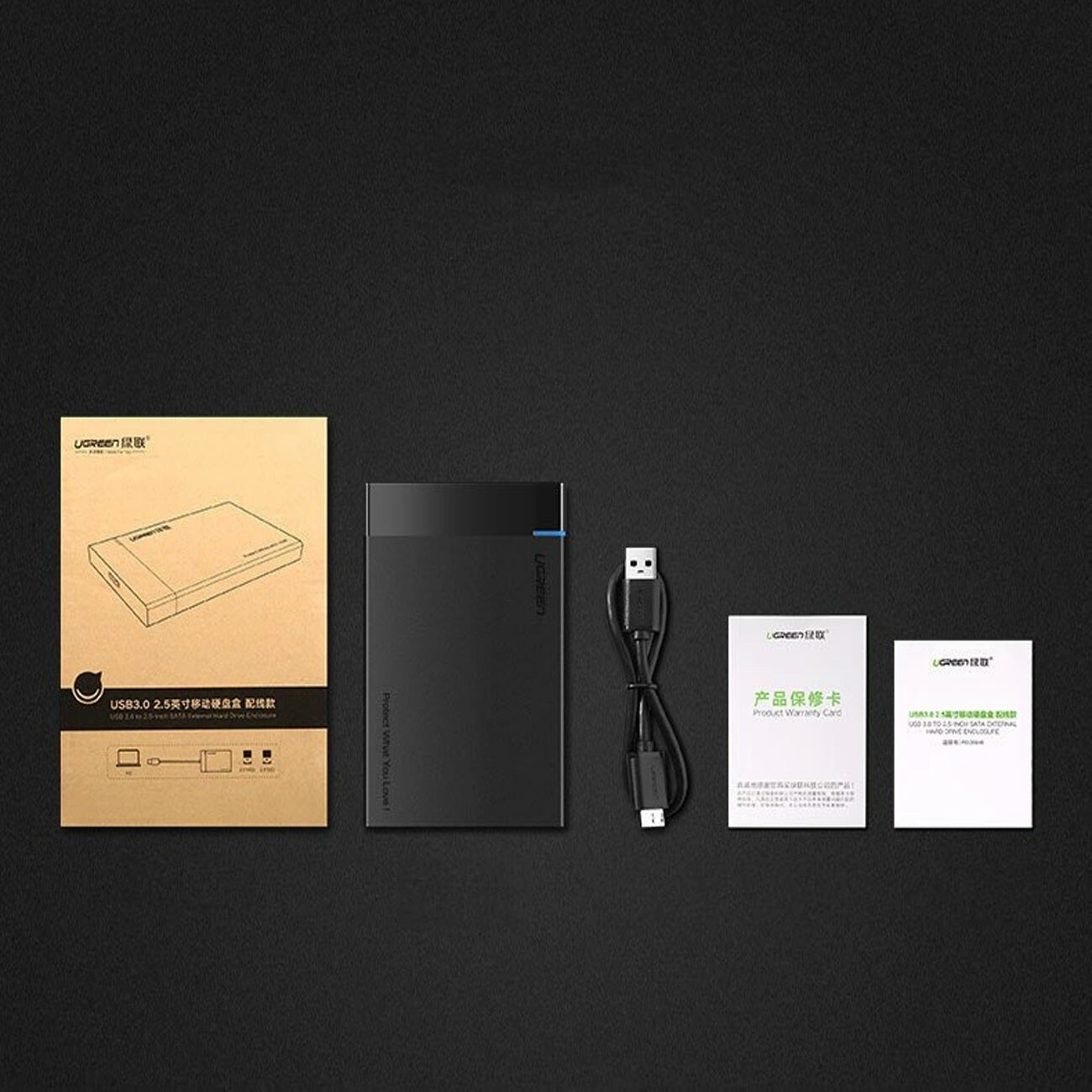 اقلام همراه باکس هارد 2.5 اینچ SSD و HDD به USB یوگرین US221 30848