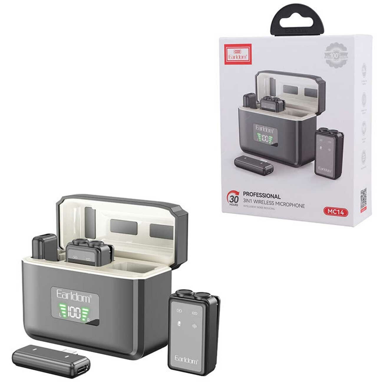 میکروفن یقهای بیسیم تایپسی و لایتنینگ ارلدام