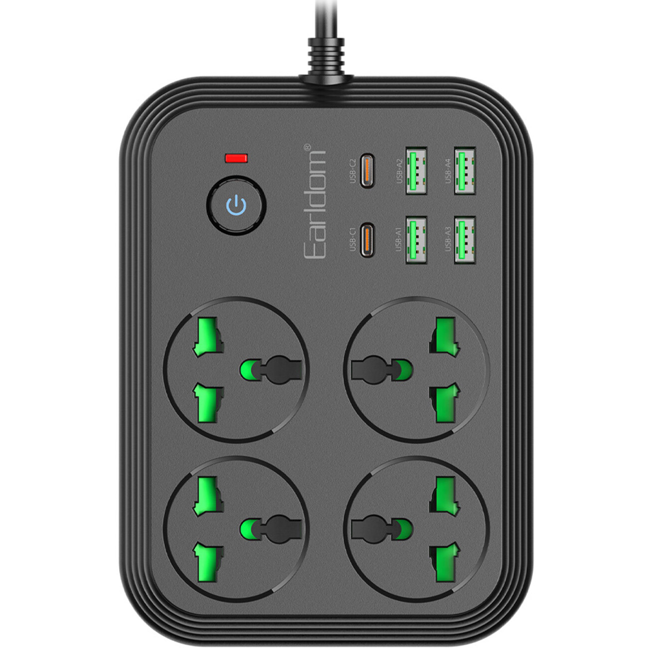 چندراهی برق یو اس بی و  تایپ‌سی  ارلدام