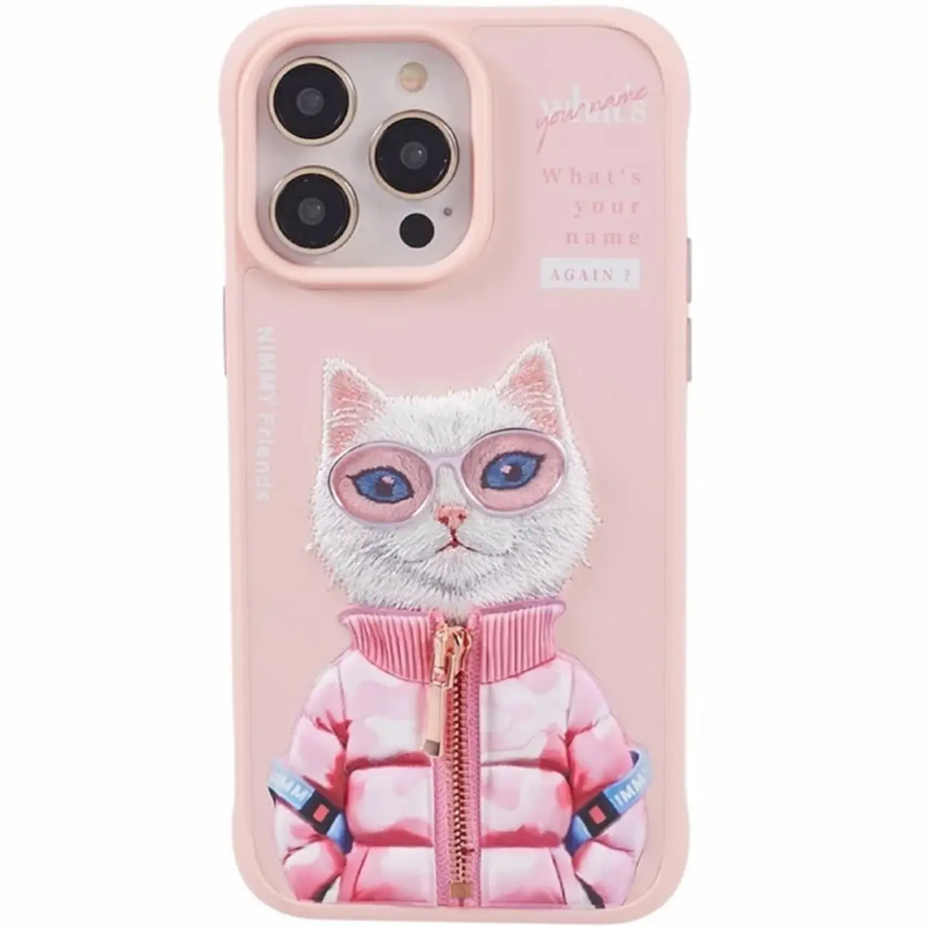 قاب محافظ گوشی آیفون 16 طرح سگ گلدوزی شده نیمی Nimmy Embroidery phone case 360° protection iphone 16