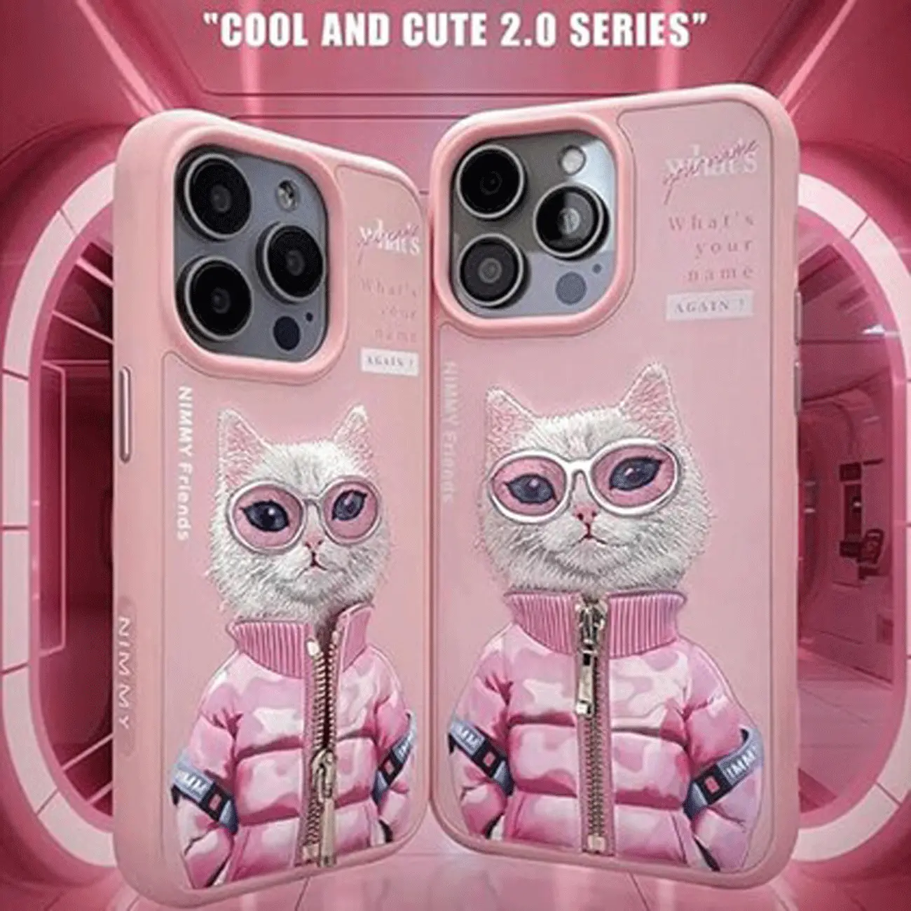 قاب محافظ گوشی آیفون 16 طرح سگ گلدوزی شده نیمی Nimmy Embroidery phone case 360° protection iphone 16