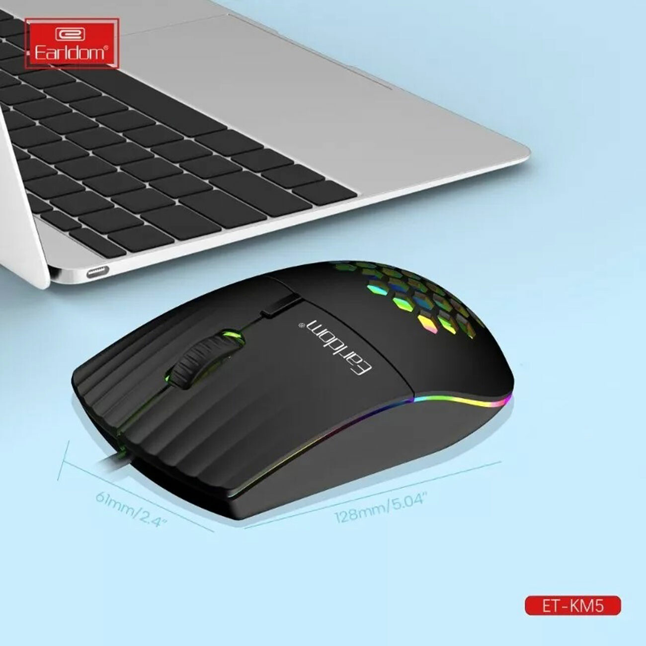 خرید موس گیمینگ سیمی تایپ سی ارلدام