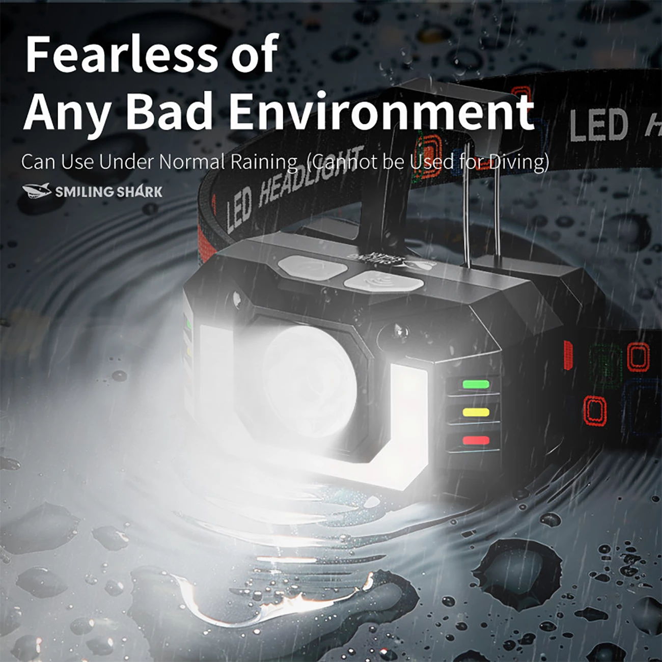 فروش هدلایت 2000 میلیآمپرساعت اسمایلینگ شارک TD0189  ظرفیت باتری براساس اطلاعات جعبه چک شود