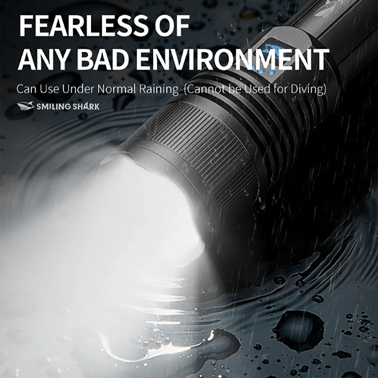 فروش چراغ قوه شارژی قدرتمند و پاوربانک اسمایلینگ شارک