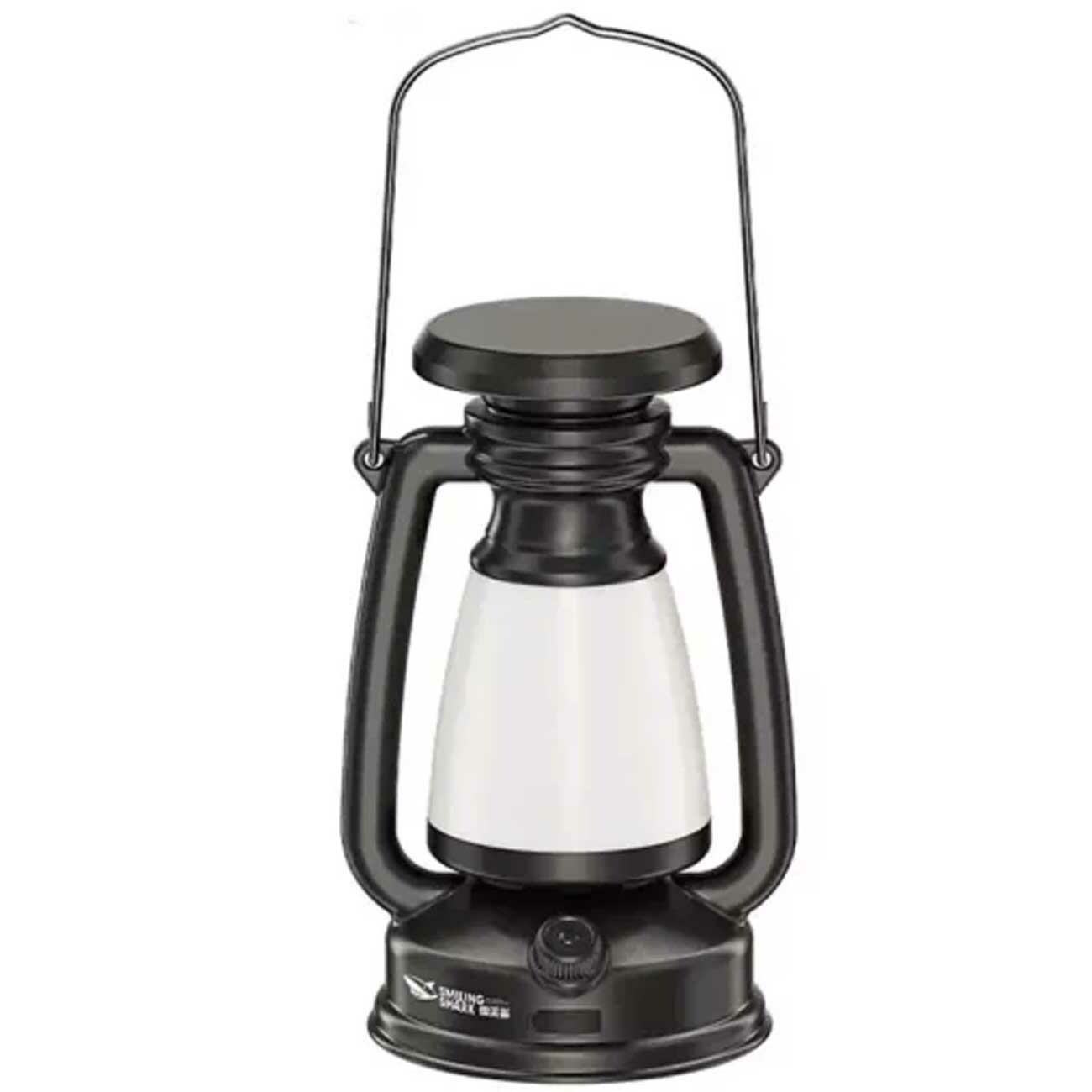 لامپ شارژی و چراغ کمپینگ خورشیدی طرح چراغ نفتی اسمایلینگ شارک