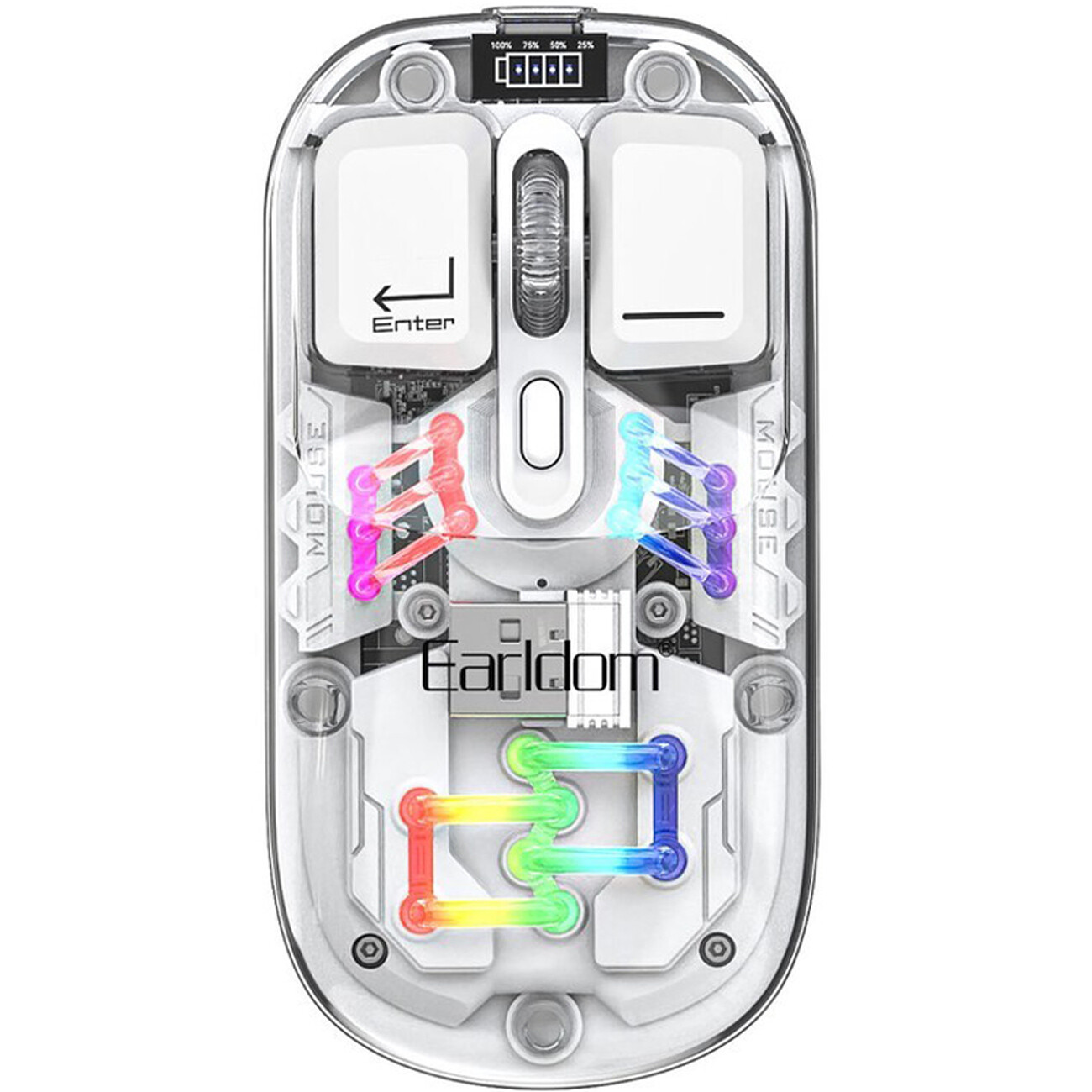 ماوس بی سیم شفاف سفید ارلدام