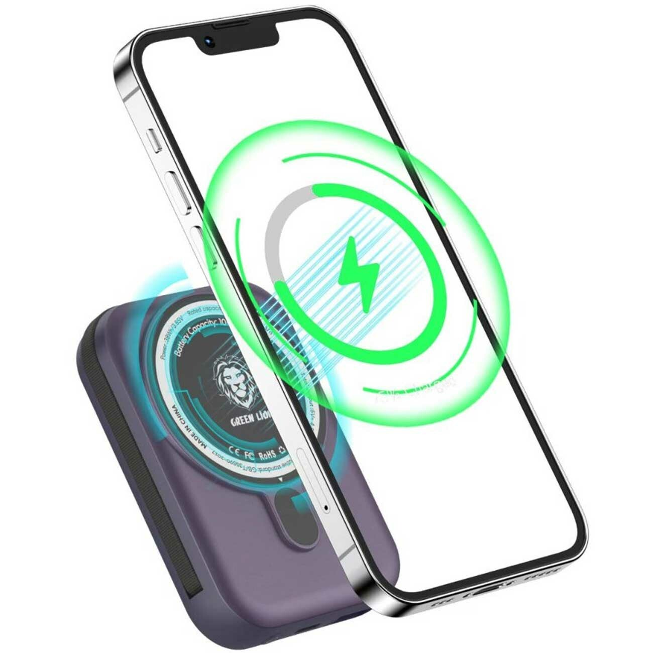 پاوربانک 10000 وایرلس 15 وات، تایپسی و یو اس بی گرینلاین