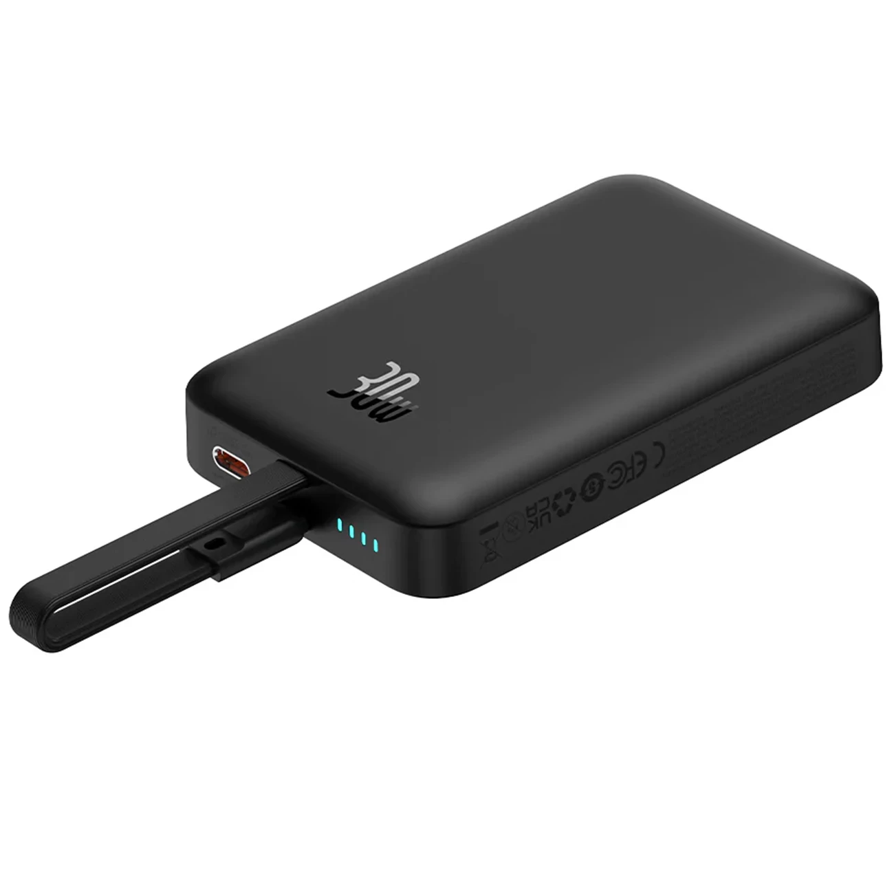 برترین شارژر همراه بی سیم مگ سیف فست شارژ بیسوس با کابل متصل تایپ سی