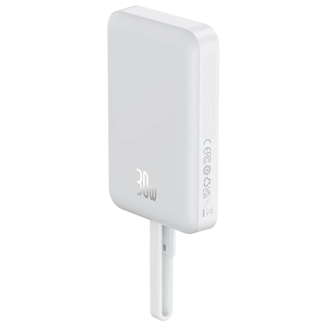 شارژر همراه بی سیم مگ سیف فست شارژ بیسوس با کابل متصل تایپ سی