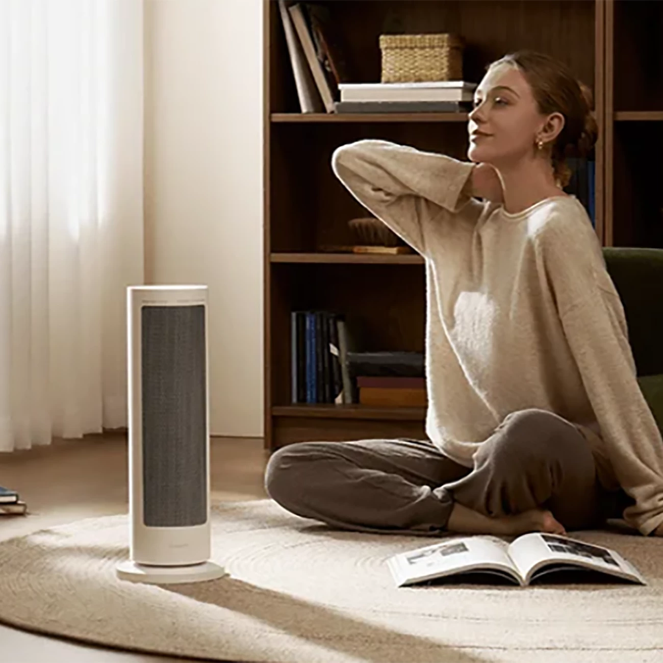 خرید بخاری برقی رومیزی گرافنی 2000 وات شیائومی