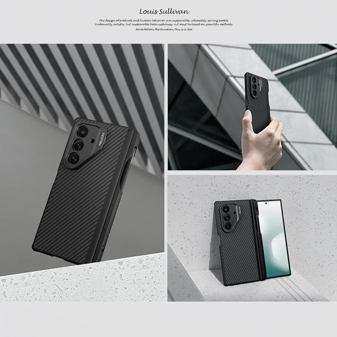 خرید قاب مگنتی محافظ گوشی سامسونگ گلکسی زد فولد 7 نیلکین