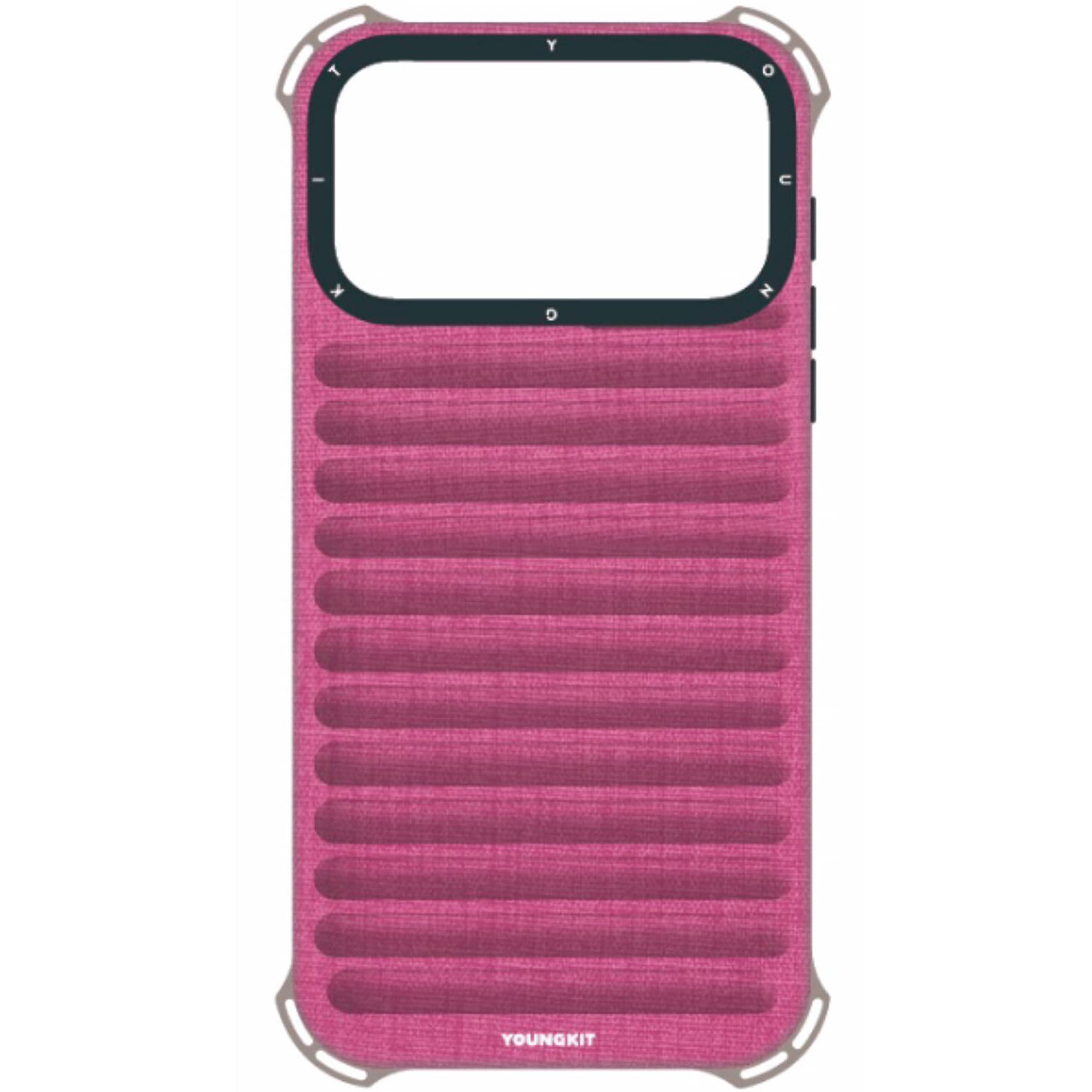 گارد مغناطیسی آیفون 17 پرو  صورتی یانگ کیت