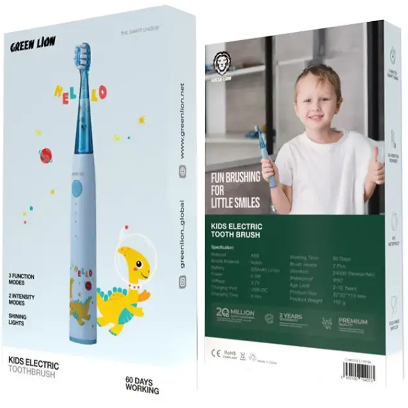 مسواک شارژی کودکانه گرین لاین با کیفیت