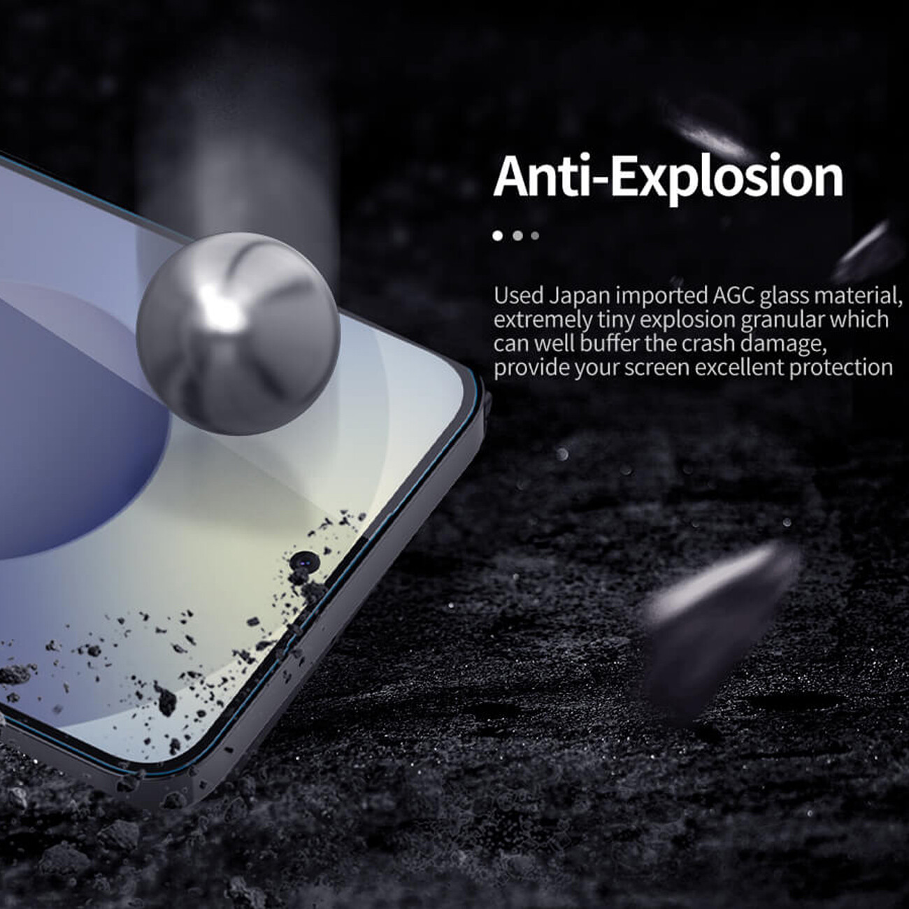 بهترین گلس گوشی موبایل سامسونگ گلکسی اس 25 اف ای نیلکین