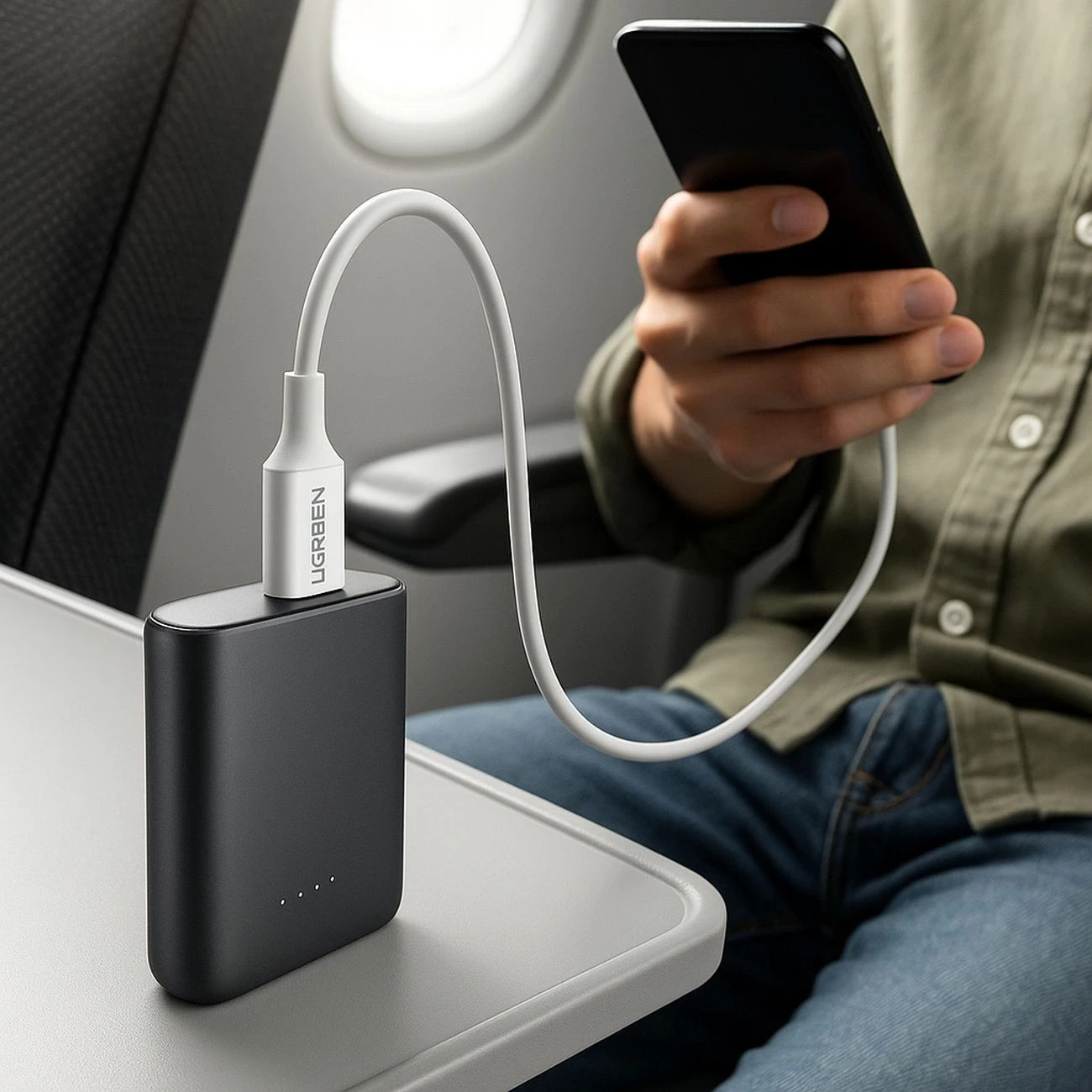 کابل شارژ و انتقال داده دو سر تایپسی 100 وات 1 متری یوگرین