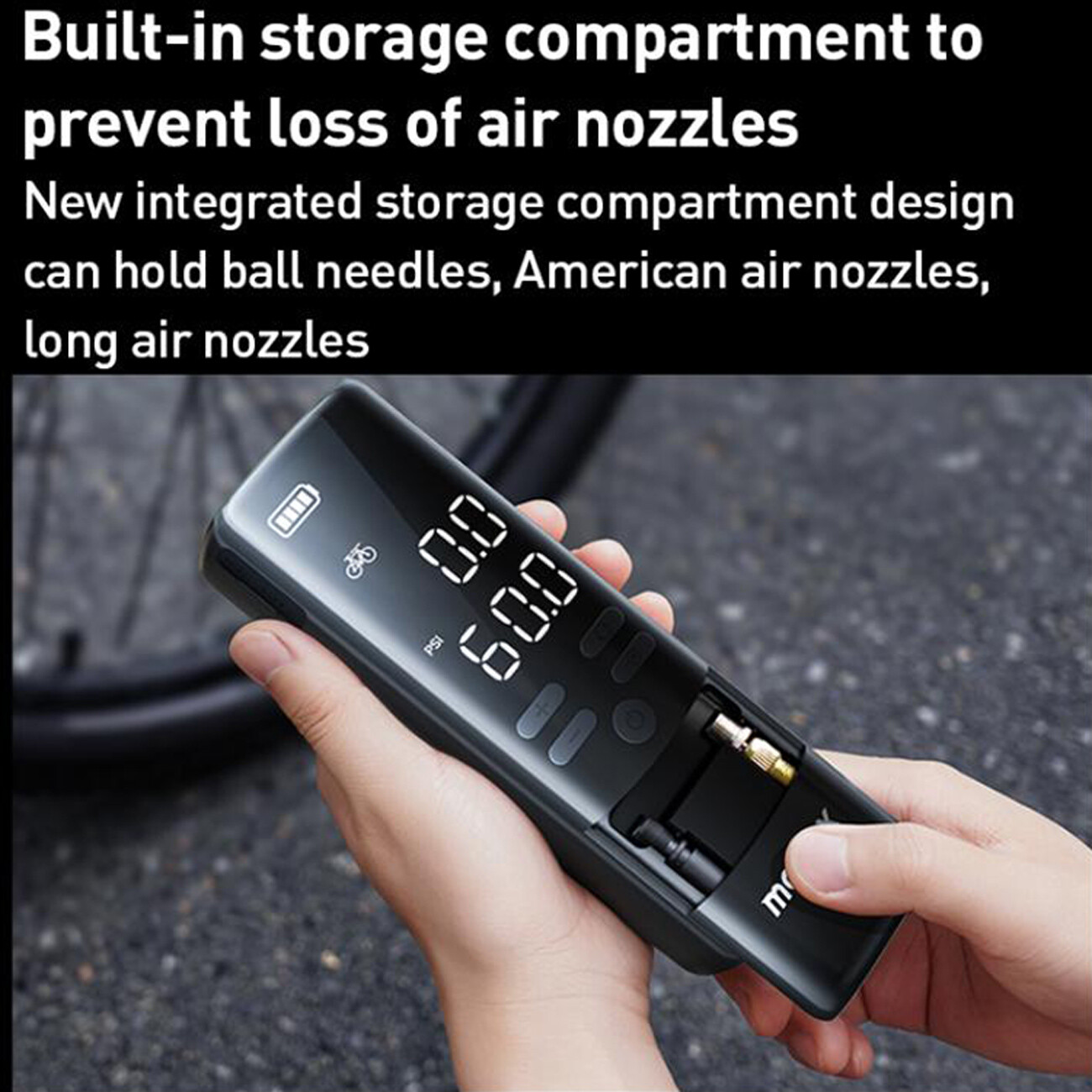 قیمت پمپ باد و چراغ قوه شارژی مومکس