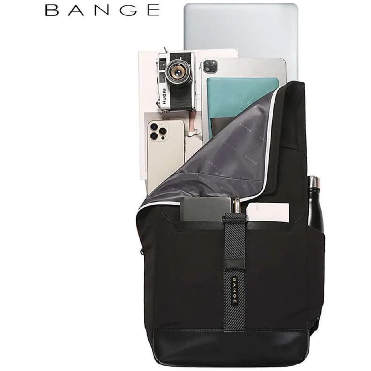 کوله‌پشتی مسافرتی لپ‌تاپ 15.6 اینچ و آیپد 12 اینچ ضدآب 21.6 لیتر بنج