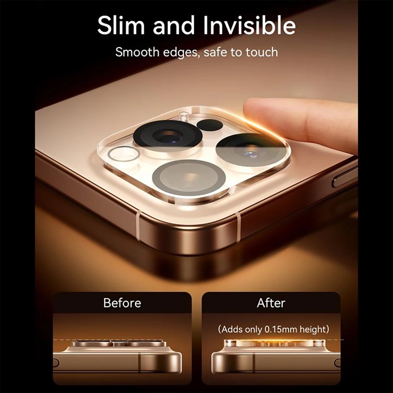 کیفیت محافظ لنز دوربین آیفون 17 جویروم