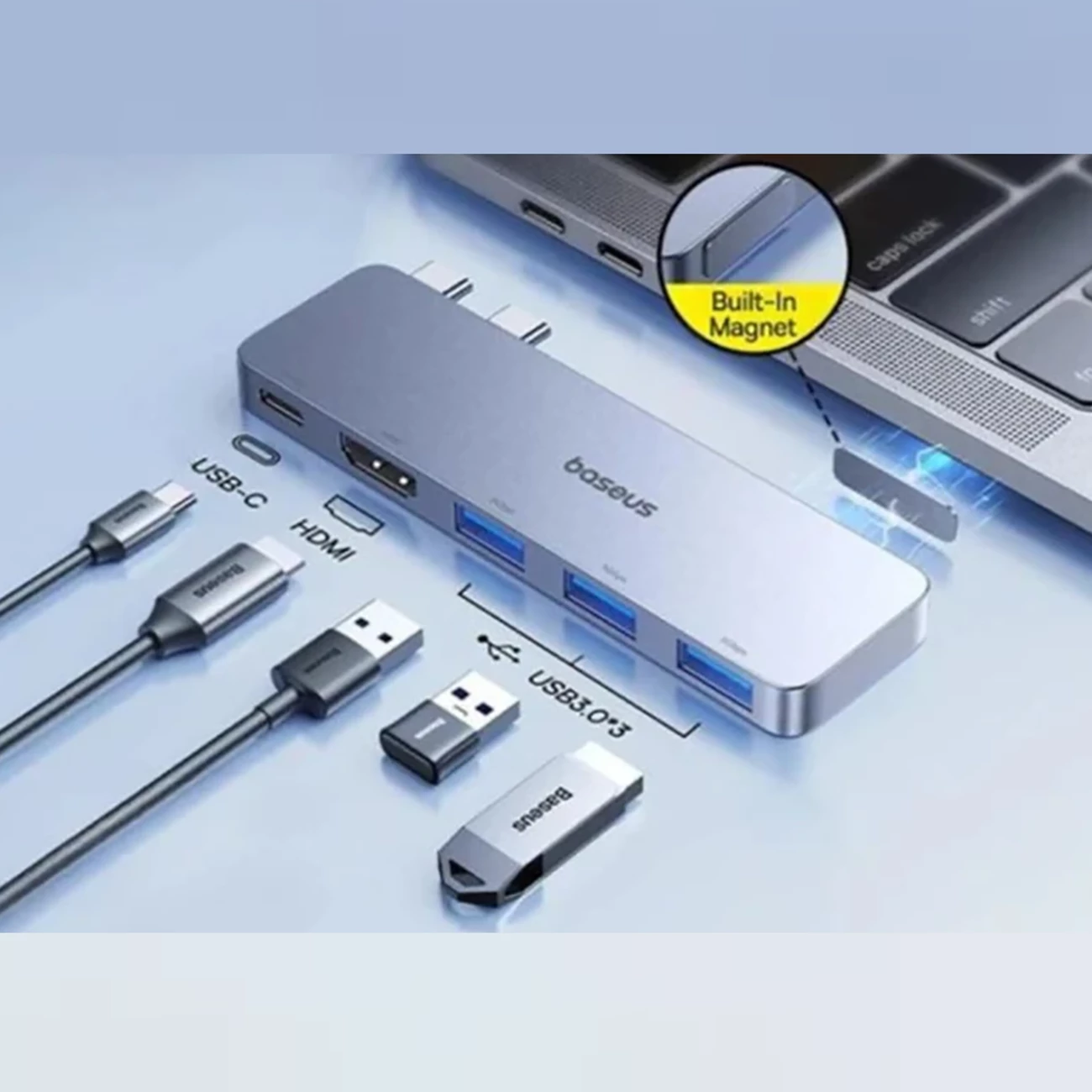 قیمت هاب تایپ سی 5 پورت بیسوس