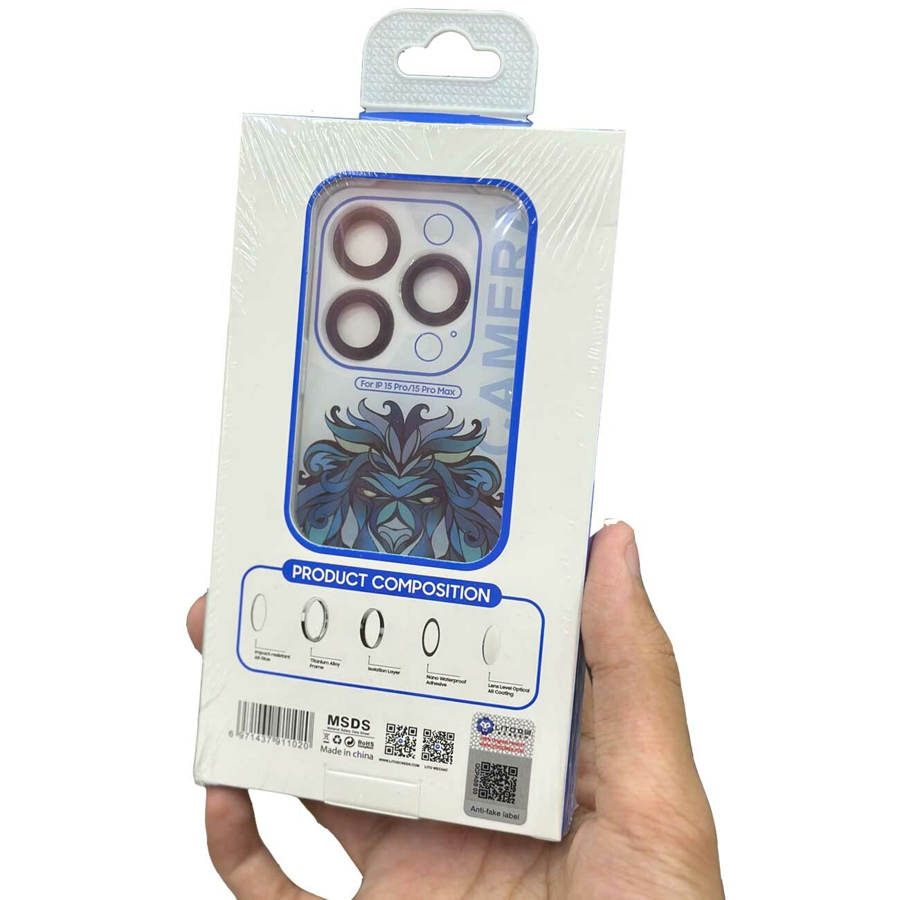 گلس لنز دوربین آیفون 15 پرو و آیفون 15 پرومکس لیتو Xmart iPhone 15 pro/15 pro max