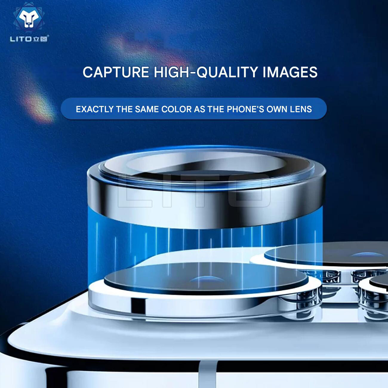 کاور محافظ لنز دوربین آیفون16 پرو لیتو