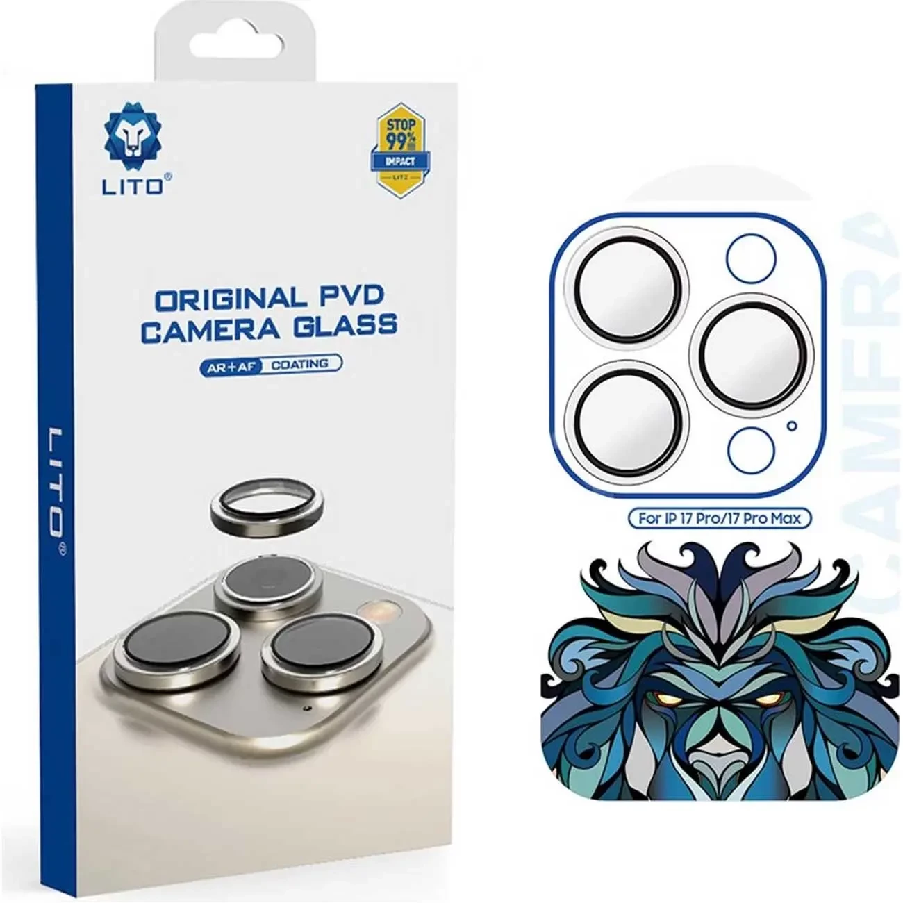 محافظ لنز دوربین آیفون 16 پرو و آیفون 16 پرومکس لیتو