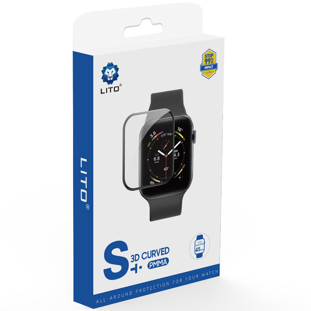 خرید محافظ صفحه نمایش اپل واچ 45 میلی‌متری