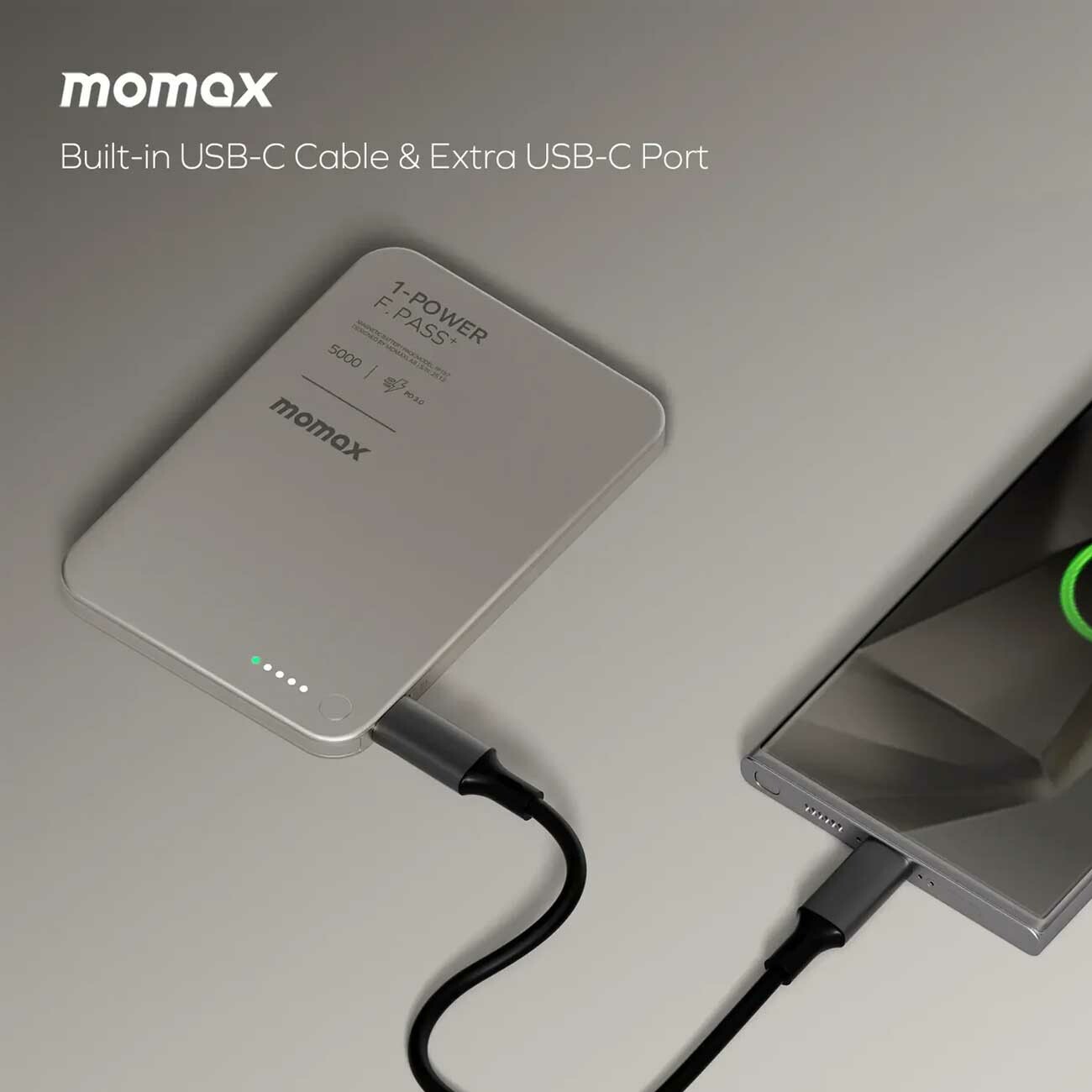 فروش پاور بانک 5000 تایپ‌سی 20 وات مومکس